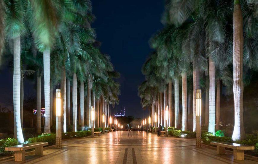 Cairo by Night at Alazhar Park with dinner