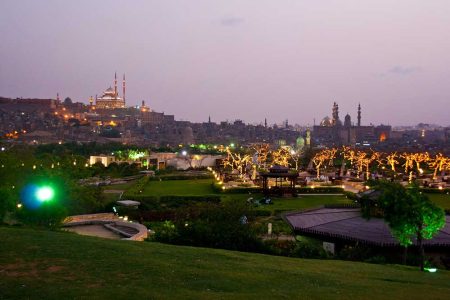 Cairo by Night at Alazhar Park with dinner