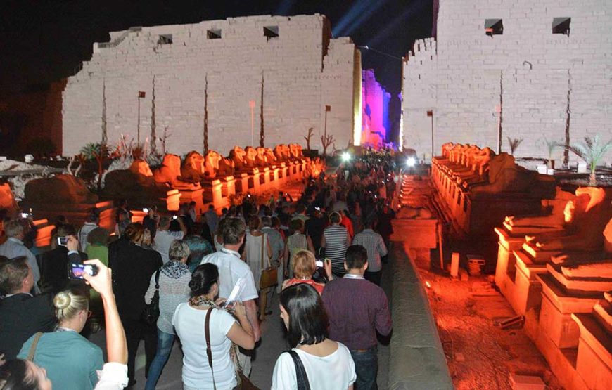 Experience the Sound and light show of the Karnak Temple from Luxor