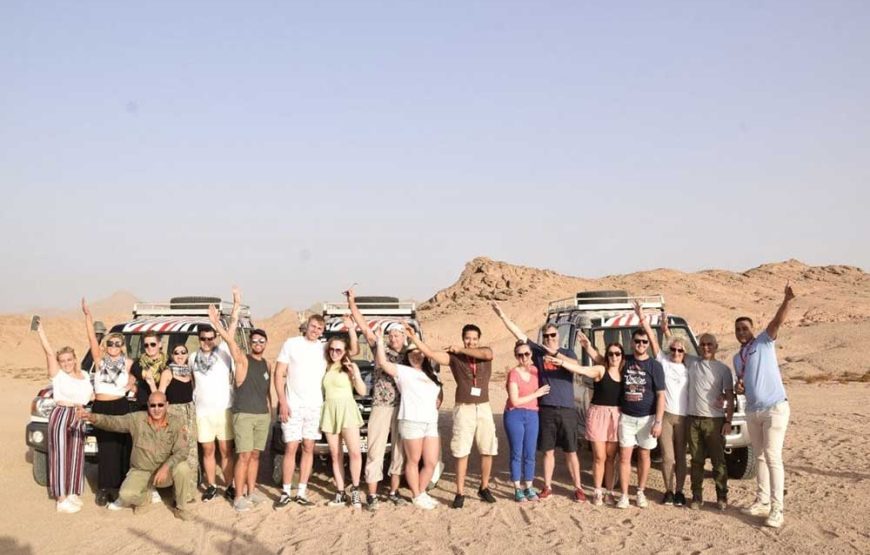 Jeep safari adventure at Nabq National Park with camel ride and dinner