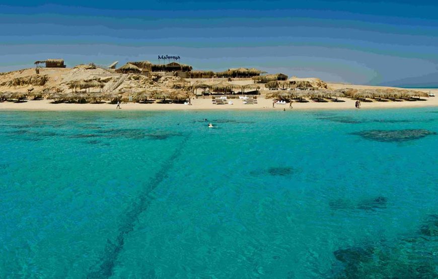 Mahmya Giftun Island sunset with snorkeling cruise and beach in Hurghada