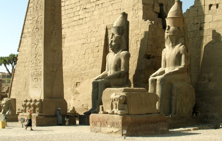 Premium tour to Luxor highlights including sailing and lunch on Lotus Nile cruise from Hurghada