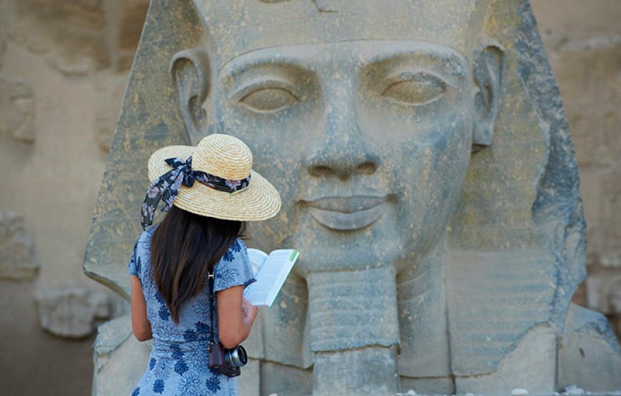 Premium tour to Luxor highlights including sailing and lunch on Lotus Nile cruise from Hurghada