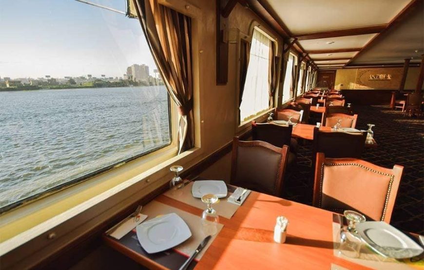 Evening Nile Cruise with dinner and show in Cairo (option 5: مركب اندريا كروز Andrea Cruise Boat)