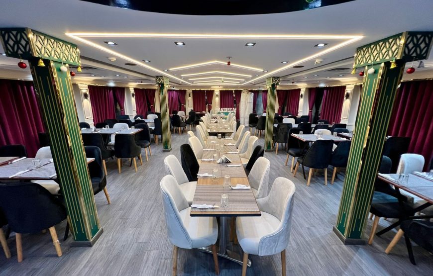 Evening Nile Cruise with dinner and show in Cairo (option 5: مركب اندريا كروز Andrea Cruise Boat)